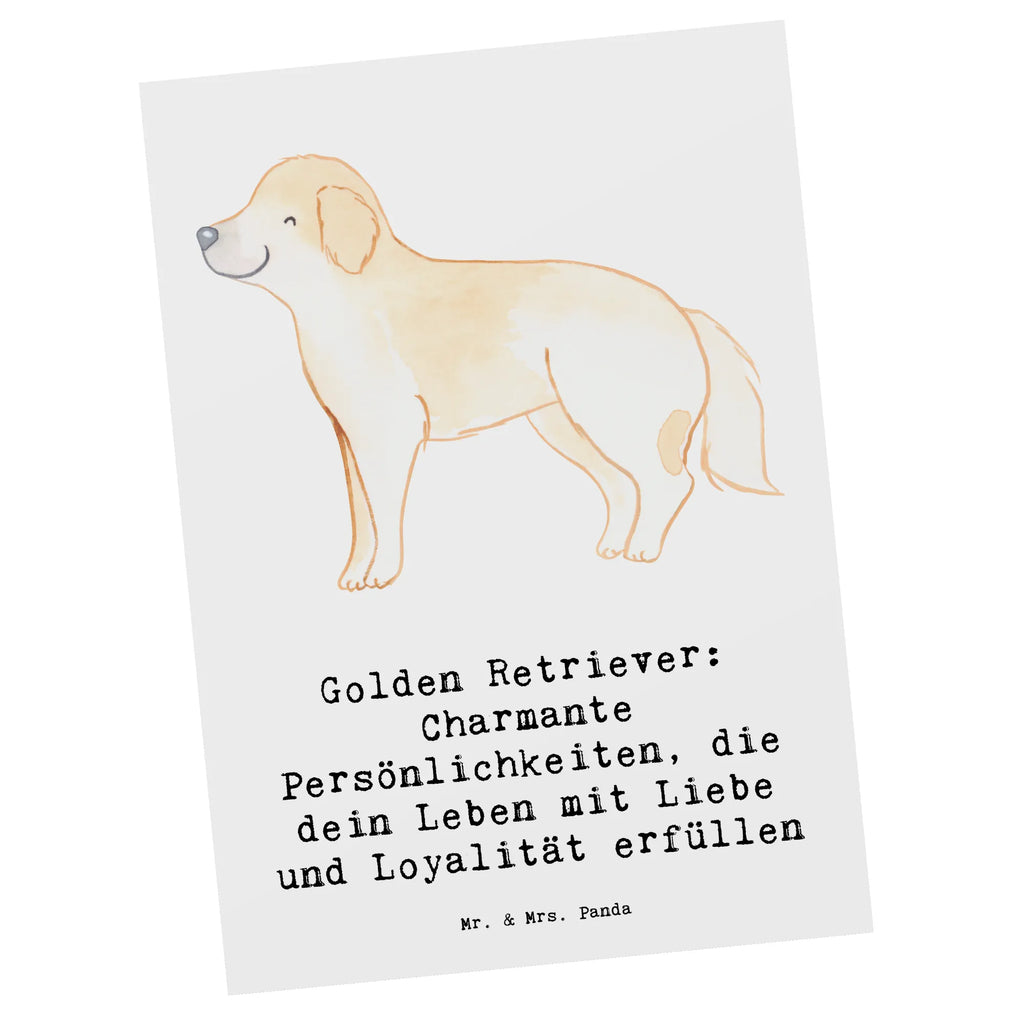 Postkarte Golden Retriever Charme Einladungskarten Geburtstag, Karte, Geburtstagskarte, Grußkarte, Einladungskarte, Geschenkkarte, Ansichtskarten, Dankeskarte, Ansichtskarte, Einladung Geburtstag, Einladung, Postkarte, Hund, Hunderasse, Rassehund, Hundebesitzer, Geschenk, Tierfreund, Schenken, Welpe