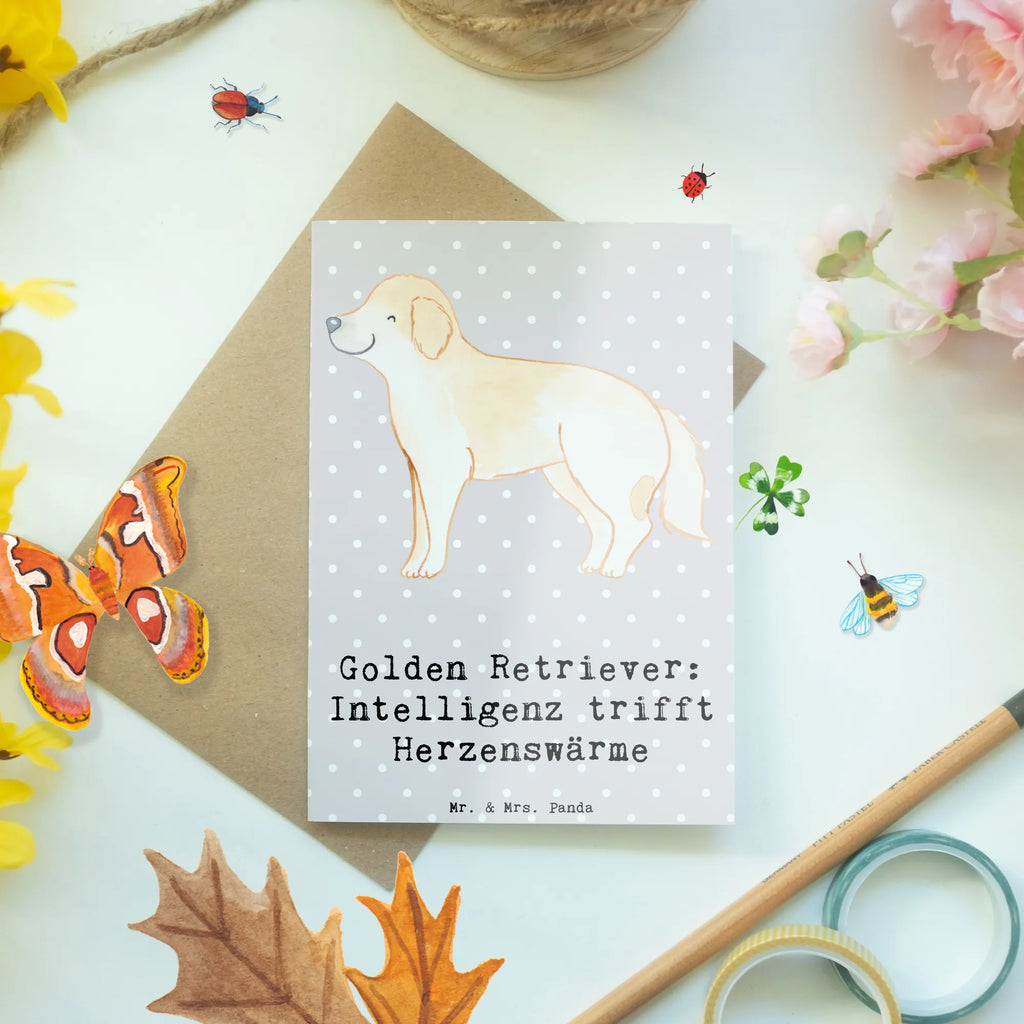 Grußkarte Golden Retriever Liebe Einladungskarte, Geburtstagskarte, Karte, Klappkarte, Grußkarte, Glückwunschkarte, Hochzeitskarte, Ansichtskarten, Hund, Hunderasse, Rassehund, Hundebesitzer, Geschenk, Tierfreund, Schenken, Welpe