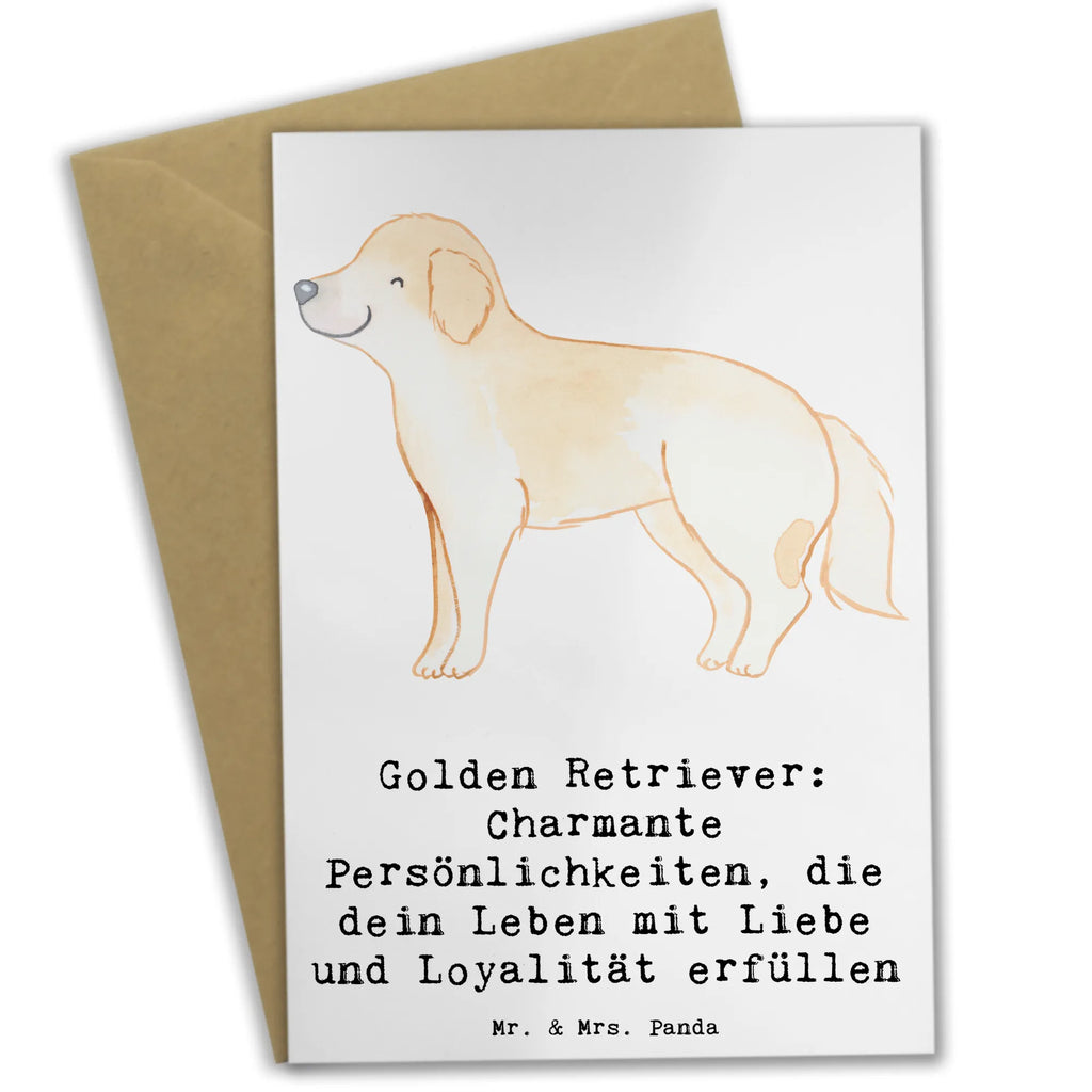 Greetings card Golden Retriever: Charmante Persönlichkeiten, die dein Leben mit Liebe und Loyalität erfüllen Karte, Einladungskarte, Grußkarte, Ansichtskarten, Hochzeitskarte, Geburtstagskarte, Klappkarte, Glückwunschkarte, Hund, Hunderasse, Rassehund, Hundebesitzer, Geschenk, Tierfreund, Schenken, Welpe