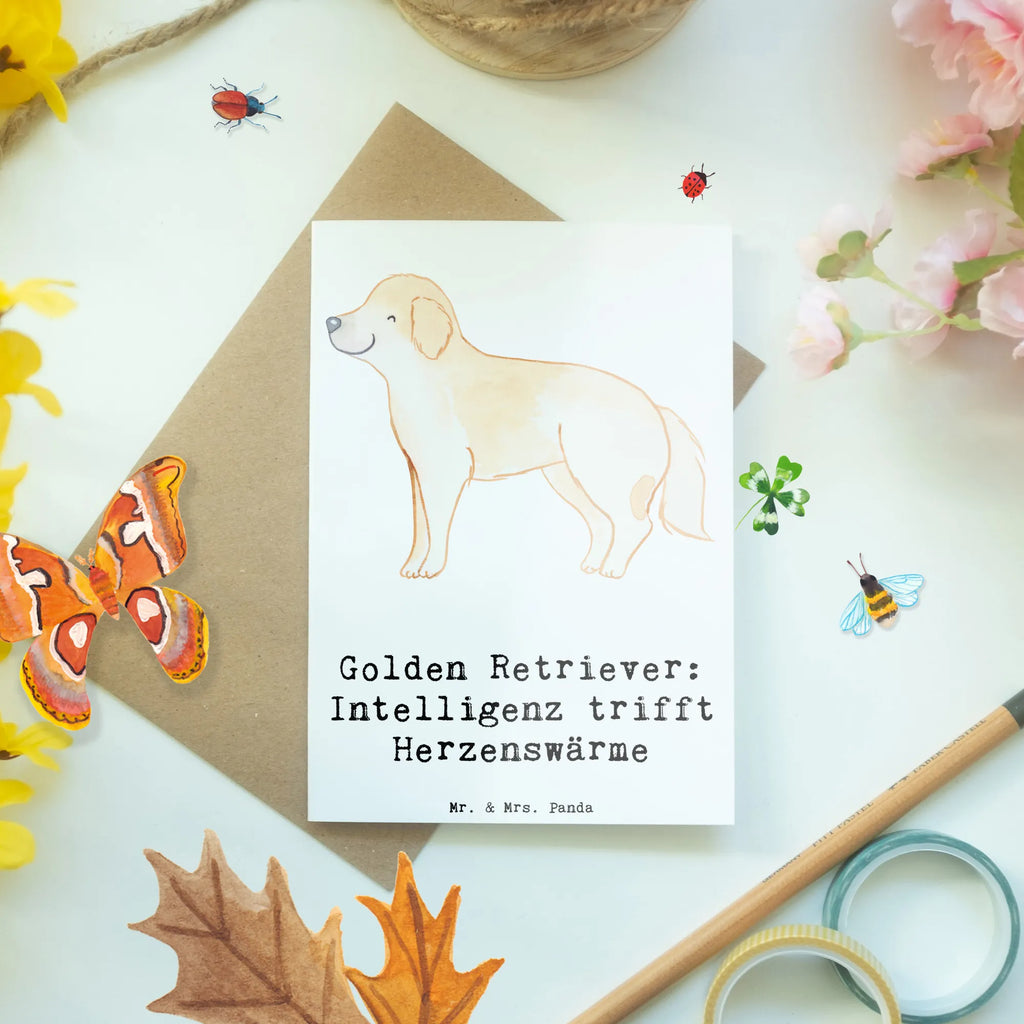 Grußkarte Golden Retriever Liebe Einladungskarte, Geburtstagskarte, Karte, Klappkarte, Grußkarte, Glückwunschkarte, Hochzeitskarte, Ansichtskarten, Hund, Hunderasse, Rassehund, Hundebesitzer, Geschenk, Tierfreund, Schenken, Welpe