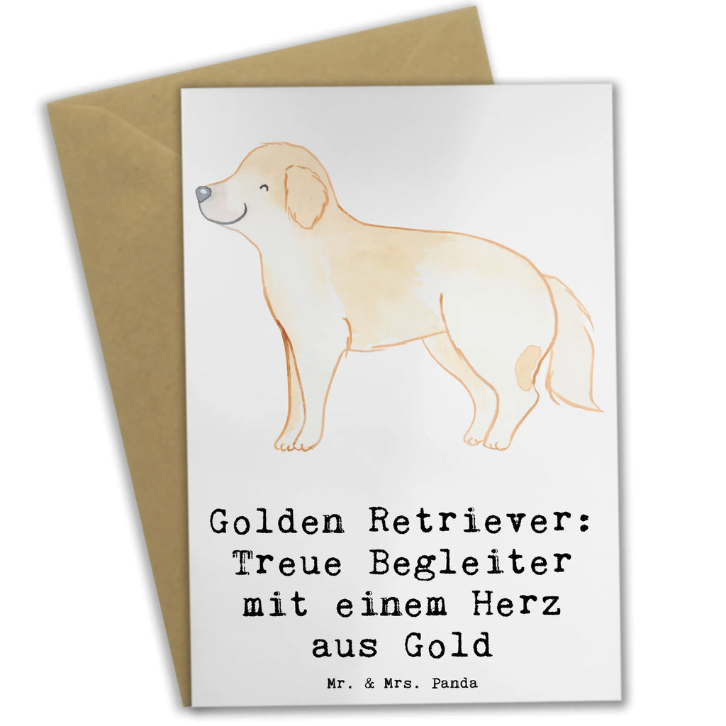 Greetings card Golden Retriever: Treue Begleiter mit einem Herz aus Gold Ansichtskarten, Grußkarte, Geburtstagskarte, Glückwunschkarte, Klappkarte, Einladungskarte, Karte, Hochzeitskarte, Hund, Hunderasse, Rassehund, Hundebesitzer, Geschenk, Tierfreund, Schenken, Welpe