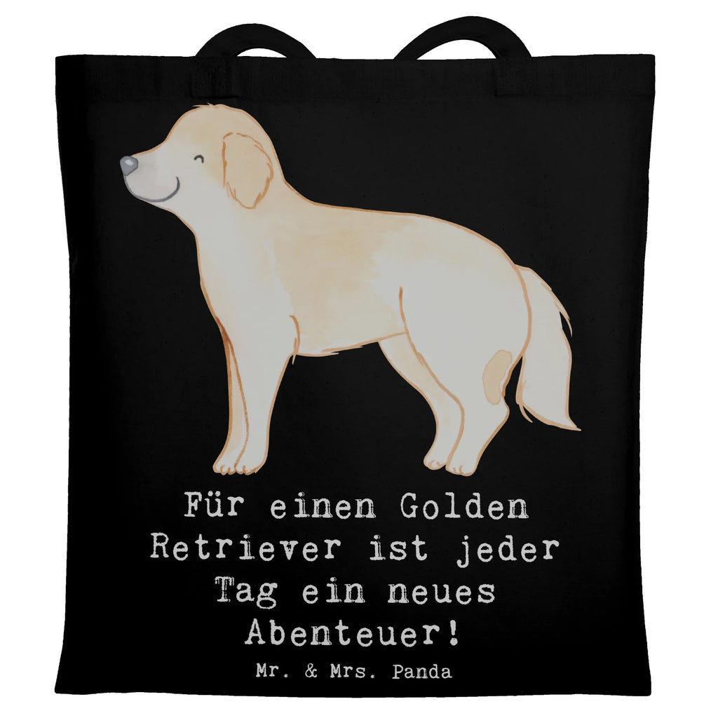 Tote bag Für einen Golden Retriever ist jeder Tag ein neues Abenteuer! Jutebeutel, Beuteltasche, Beutel, Stoffbeutel, Shopper, Einkaufstüte, Tragetasche, Strandtasche, Schultertasche, Tasche, Badetasche, Umhängetasche, Laptoptasche, Einkaufstasche, Stofftasche, Jutetasche, Hund, Hunderasse, Rassehund, Hundebesitzer, Geschenk, Tierfreund, Schenken, Welpe