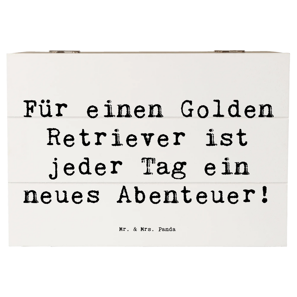 Holzkiste Spruch Golden Retriever Abenteuer Holzkiste, XXL, Erinnerungskiste, Schatzkiste, Aufbewahrungsbox, Schatulle, Dekokiste, Erinnerungsbox, Geschenkbox, Truhe, Geschenkdose, Kiste, Hund, Hunderasse, Rassehund, Hundebesitzer, Geschenk, Tierfreund, Schenken, Welpe