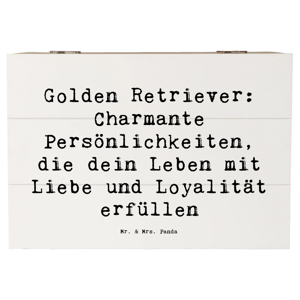 Holzkiste Spruch Golden Retriever Charme Geschenkbox, XXL, Geschenkdose, Dekokiste, Kiste, Erinnerungsbox, Aufbewahrungsbox, Schatzkiste, Truhe, Holzkiste, Schatulle, Erinnerungskiste, Hund, Hunderasse, Rassehund, Hundebesitzer, Geschenk, Tierfreund, Schenken, Welpe
