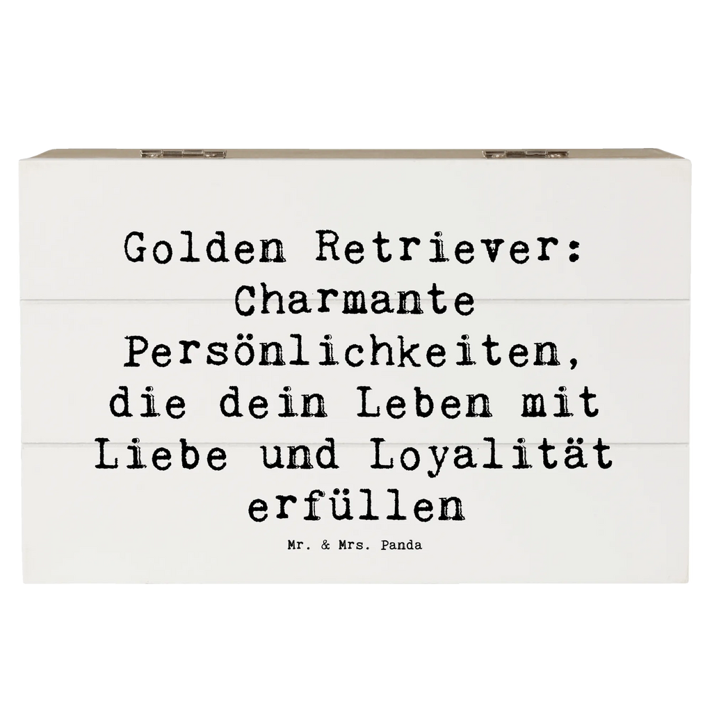 Holzkiste Spruch Golden Retriever Charme Geschenkbox, XXL, Geschenkdose, Dekokiste, Kiste, Erinnerungsbox, Aufbewahrungsbox, Schatzkiste, Truhe, Holzkiste, Schatulle, Erinnerungskiste, Hund, Hunderasse, Rassehund, Hundebesitzer, Geschenk, Tierfreund, Schenken, Welpe