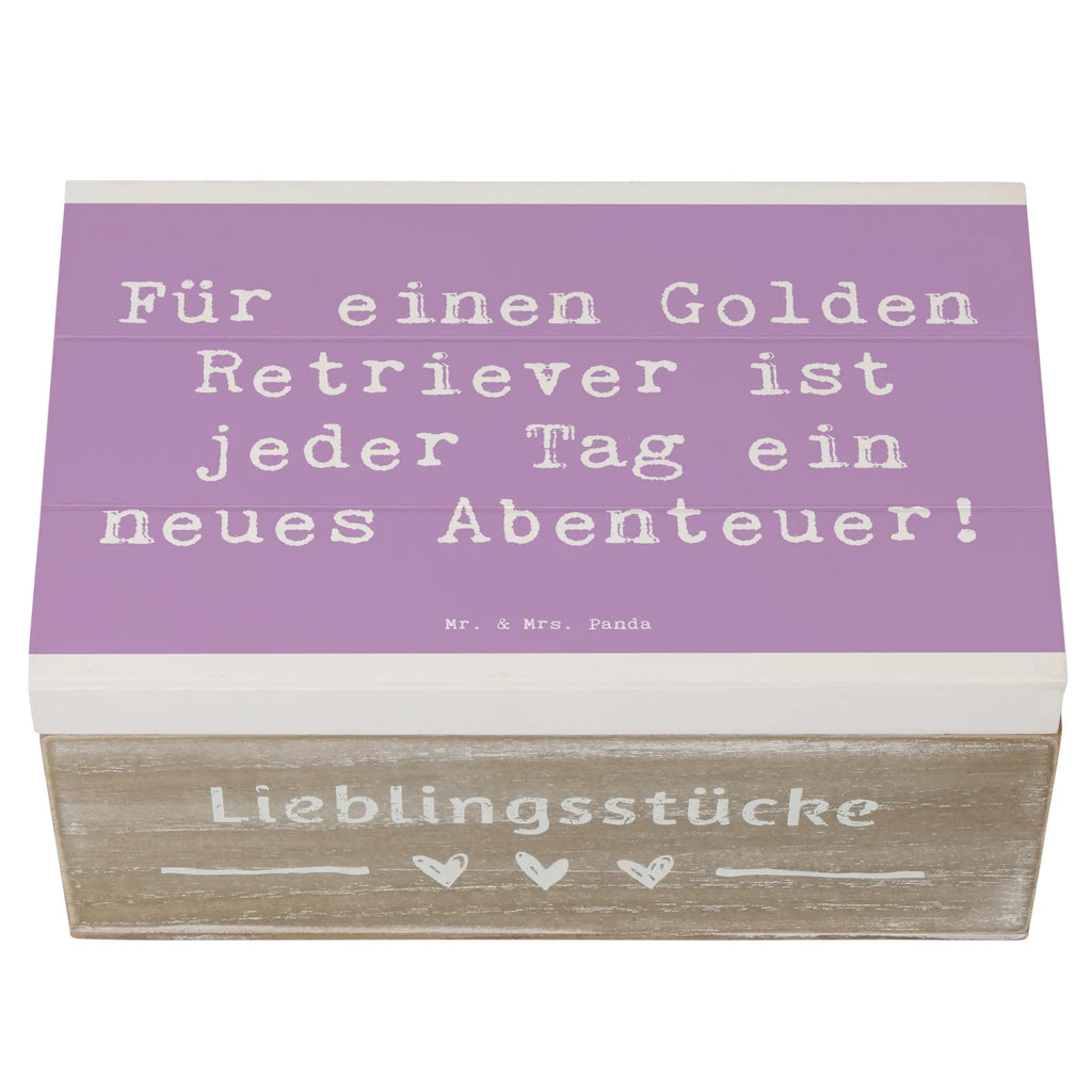Holzkiste Spruch Golden Retriever Abenteuer Holzkiste, XXL, Erinnerungskiste, Schatzkiste, Aufbewahrungsbox, Schatulle, Dekokiste, Erinnerungsbox, Geschenkbox, Truhe, Geschenkdose, Kiste, Hund, Hunderasse, Rassehund, Hundebesitzer, Geschenk, Tierfreund, Schenken, Welpe