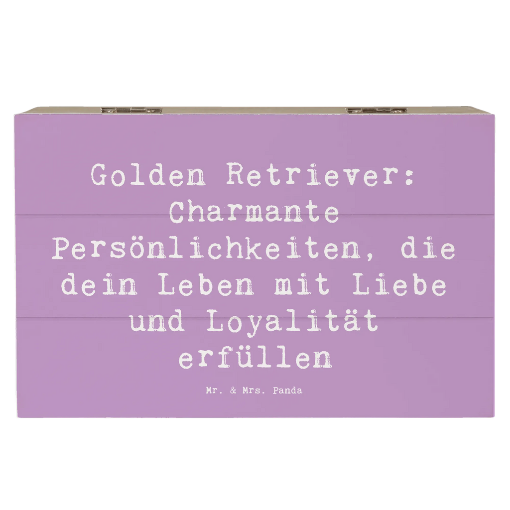 Holzkiste Spruch Golden Retriever Charme Geschenkbox, XXL, Geschenkdose, Dekokiste, Kiste, Erinnerungsbox, Aufbewahrungsbox, Schatzkiste, Truhe, Holzkiste, Schatulle, Erinnerungskiste, Hund, Hunderasse, Rassehund, Hundebesitzer, Geschenk, Tierfreund, Schenken, Welpe
