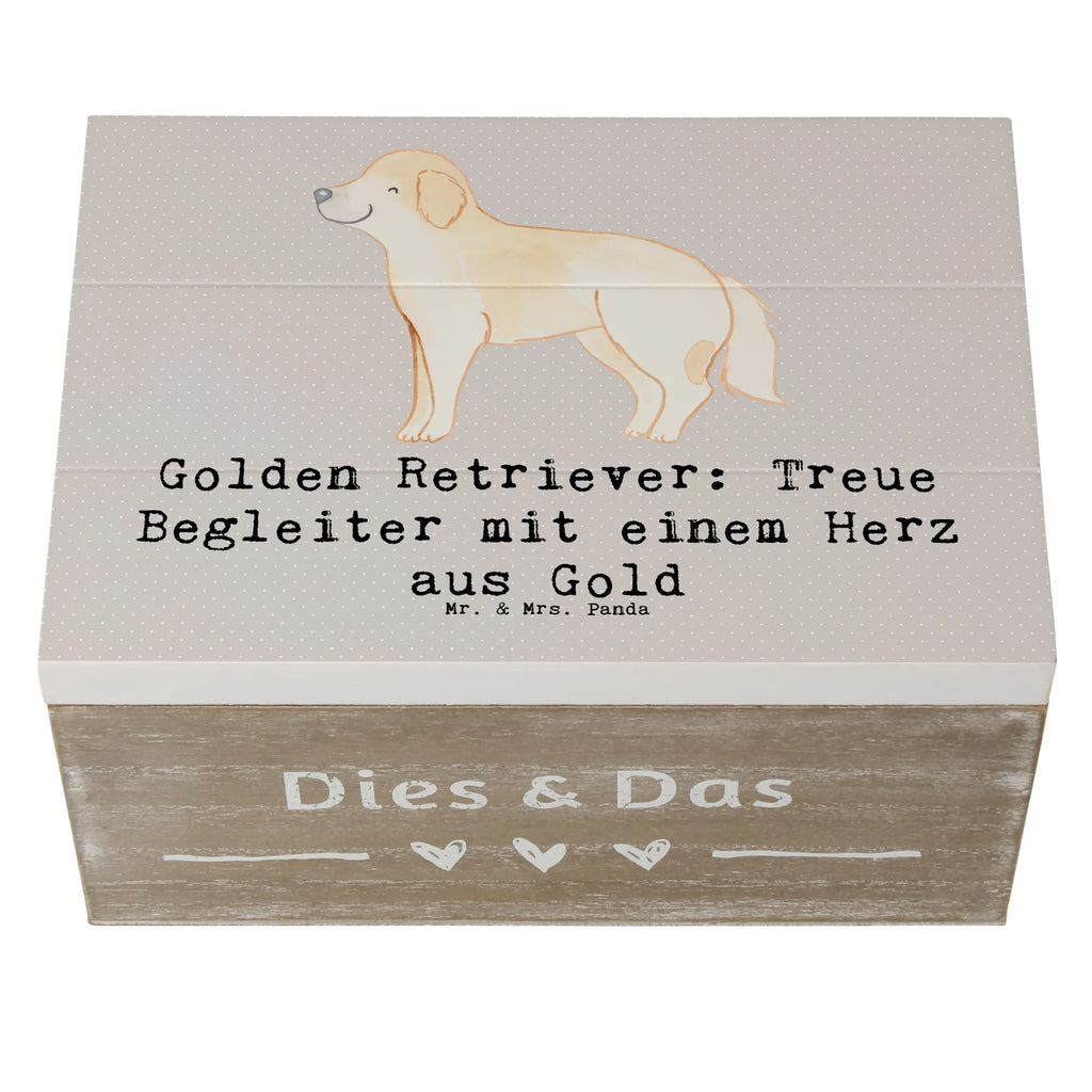 Holzkiste Golden Retriever Freund Dekokiste, Truhe, Erinnerungsbox, Geschenkbox, Geschenkdose, XXL, Erinnerungskiste, Schatzkiste, Holzkiste, Schatulle, Aufbewahrungsbox, Kiste, Hund, Hunderasse, Rassehund, Hundebesitzer, Geschenk, Tierfreund, Schenken, Welpe