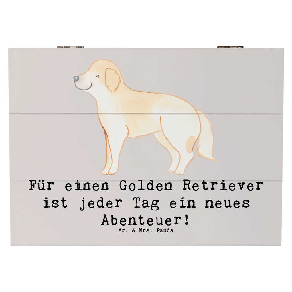 Holzkiste Golden Retriever Abenteuer Kiste, Geschenkdose, Schatzkiste, Geschenkbox, XXL, Dekokiste, Schatulle, Erinnerungskiste, Aufbewahrungsbox, Truhe, Holzkiste, Erinnerungsbox, Hund, Hunderasse, Rassehund, Hundebesitzer, Geschenk, Tierfreund, Schenken, Welpe