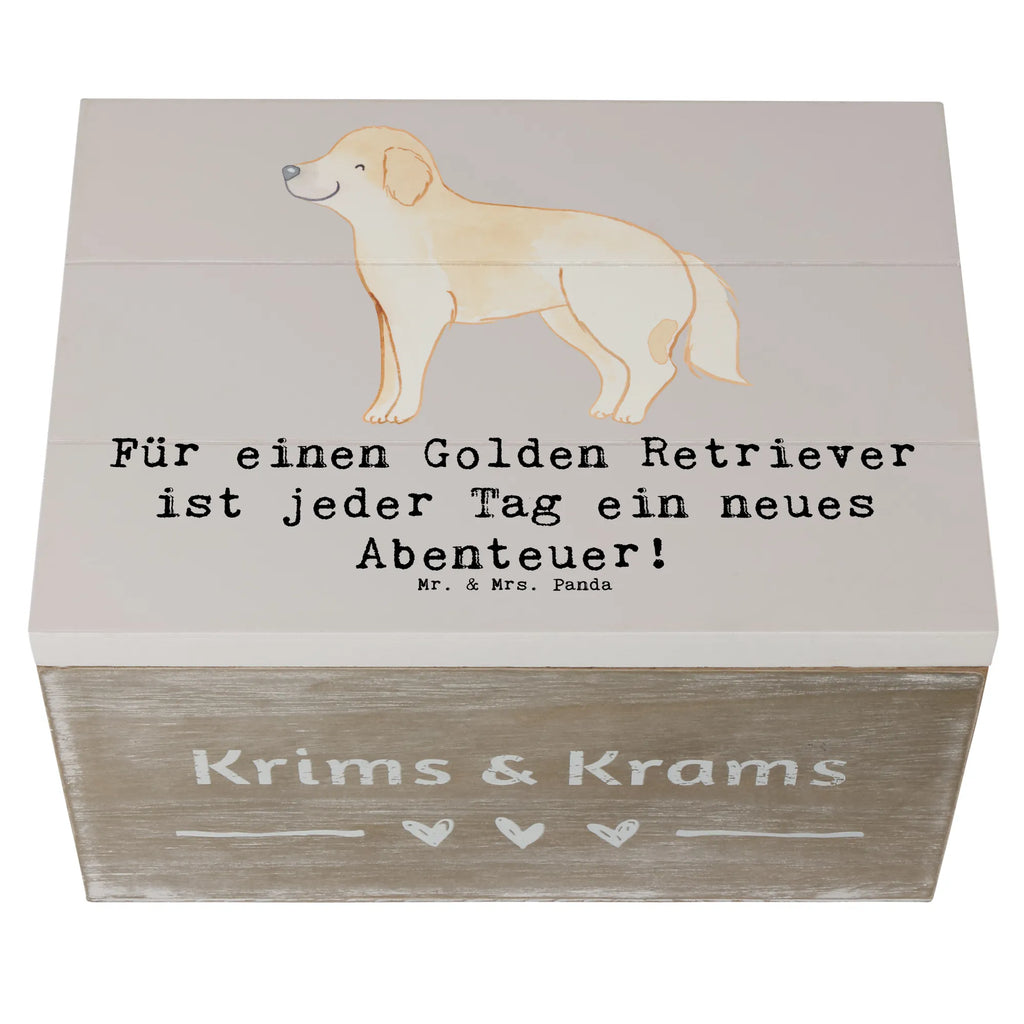 Holzkiste Golden Retriever Abenteuer Kiste, Geschenkdose, Schatzkiste, Geschenkbox, XXL, Dekokiste, Schatulle, Erinnerungskiste, Aufbewahrungsbox, Truhe, Holzkiste, Erinnerungsbox, Hund, Hunderasse, Rassehund, Hundebesitzer, Geschenk, Tierfreund, Schenken, Welpe