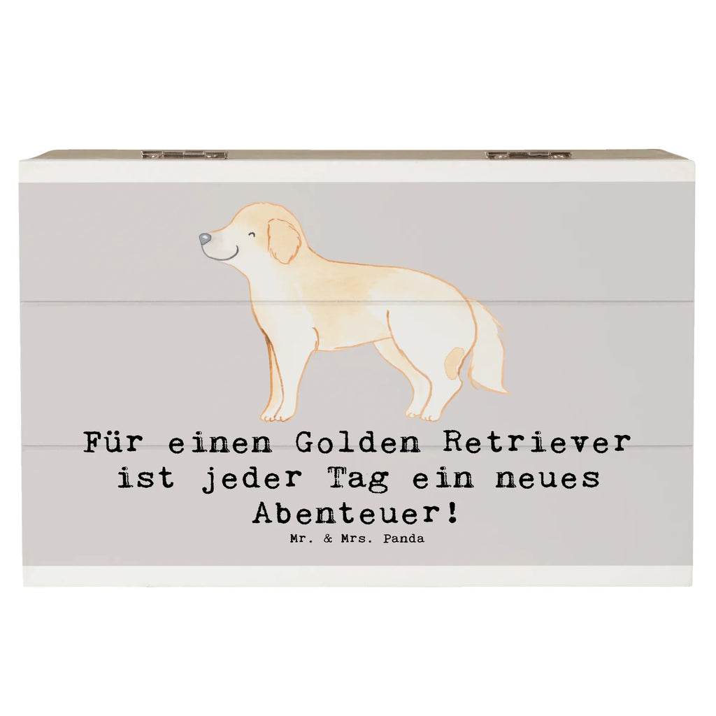 Holzkiste Golden Retriever Abenteuer Kiste, Geschenkdose, Schatzkiste, Geschenkbox, XXL, Dekokiste, Schatulle, Erinnerungskiste, Aufbewahrungsbox, Truhe, Holzkiste, Erinnerungsbox, Hund, Hunderasse, Rassehund, Hundebesitzer, Geschenk, Tierfreund, Schenken, Welpe