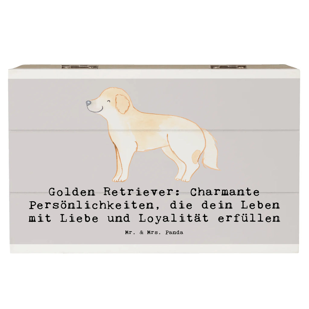 Holzkiste Golden Retriever Charme Schatulle, Erinnerungskiste, Erinnerungsbox, Dekokiste, Kiste, Aufbewahrungsbox, Geschenkbox, Schatzkiste, XXL, Geschenkdose, Truhe, Holzkiste, Hund, Hunderasse, Rassehund, Hundebesitzer, Geschenk, Tierfreund, Schenken, Welpe