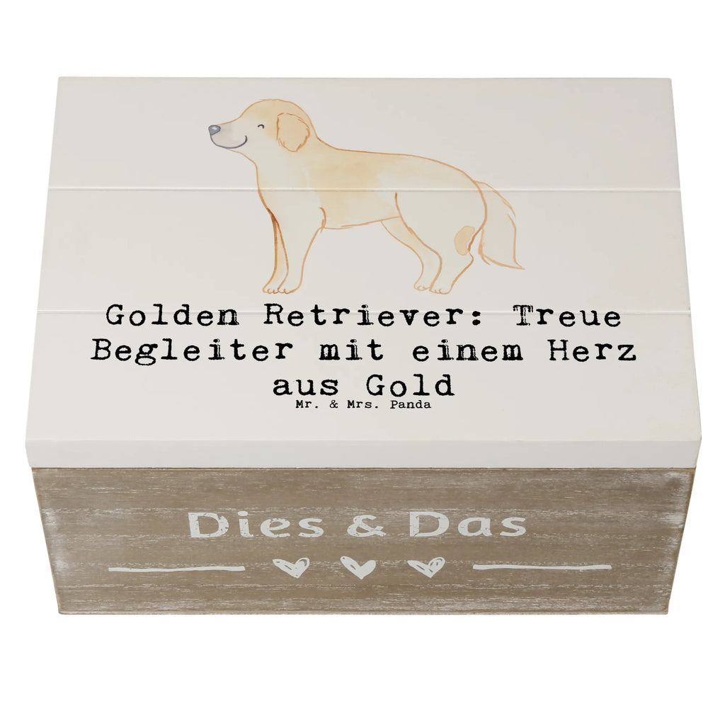 Holzkiste Golden Retriever Freund Dekokiste, Truhe, Erinnerungsbox, Geschenkbox, Geschenkdose, XXL, Erinnerungskiste, Schatzkiste, Holzkiste, Schatulle, Aufbewahrungsbox, Kiste, Hund, Hunderasse, Rassehund, Hundebesitzer, Geschenk, Tierfreund, Schenken, Welpe