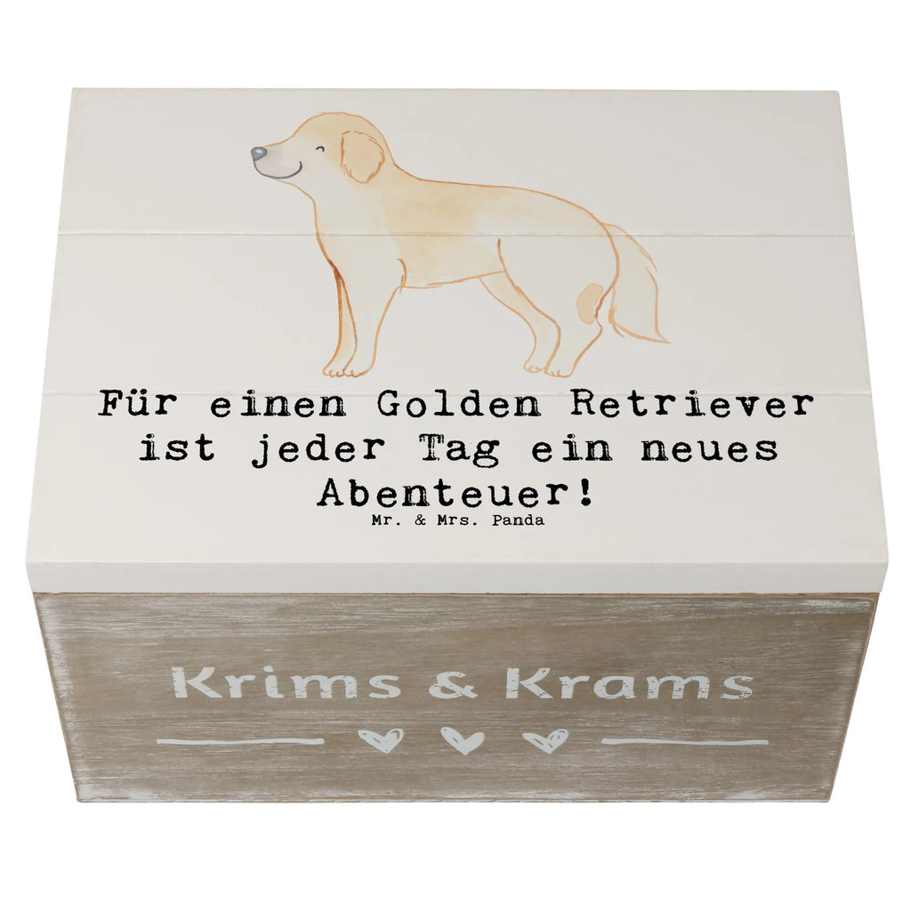 Holzkiste Golden Retriever Abenteuer Kiste, Geschenkdose, Schatzkiste, Geschenkbox, XXL, Dekokiste, Schatulle, Erinnerungskiste, Aufbewahrungsbox, Truhe, Holzkiste, Erinnerungsbox, Hund, Hunderasse, Rassehund, Hundebesitzer, Geschenk, Tierfreund, Schenken, Welpe