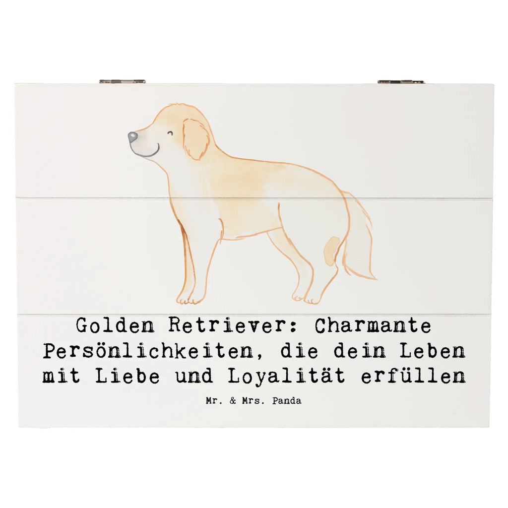 Holzkiste Golden Retriever Charme Schatulle, Erinnerungskiste, Erinnerungsbox, Dekokiste, Kiste, Aufbewahrungsbox, Geschenkbox, Schatzkiste, XXL, Geschenkdose, Truhe, Holzkiste, Hund, Hunderasse, Rassehund, Hundebesitzer, Geschenk, Tierfreund, Schenken, Welpe
