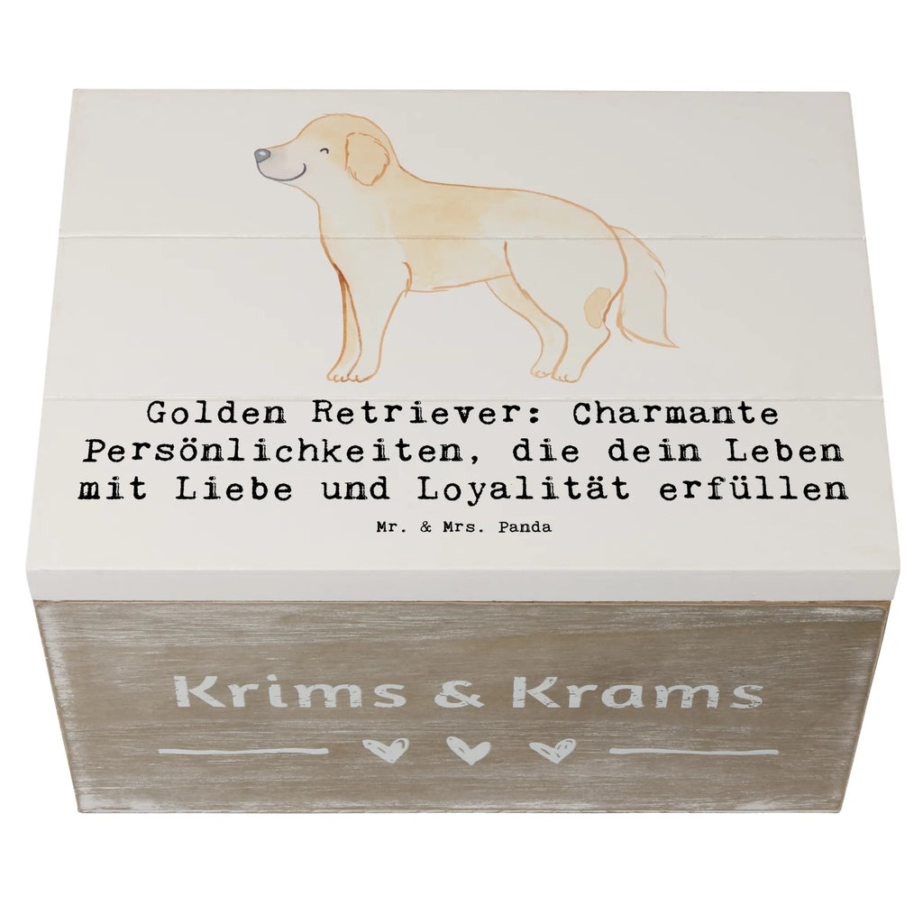 Holzkiste Golden Retriever Charme Schatulle, Erinnerungskiste, Erinnerungsbox, Dekokiste, Kiste, Aufbewahrungsbox, Geschenkbox, Schatzkiste, XXL, Geschenkdose, Truhe, Holzkiste, Hund, Hunderasse, Rassehund, Hundebesitzer, Geschenk, Tierfreund, Schenken, Welpe