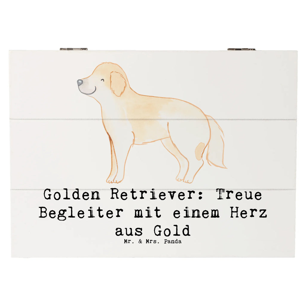 Holzkiste Golden Retriever Freund Dekokiste, Truhe, Erinnerungsbox, Geschenkbox, Geschenkdose, XXL, Erinnerungskiste, Schatzkiste, Holzkiste, Schatulle, Aufbewahrungsbox, Kiste, Hund, Hunderasse, Rassehund, Hundebesitzer, Geschenk, Tierfreund, Schenken, Welpe