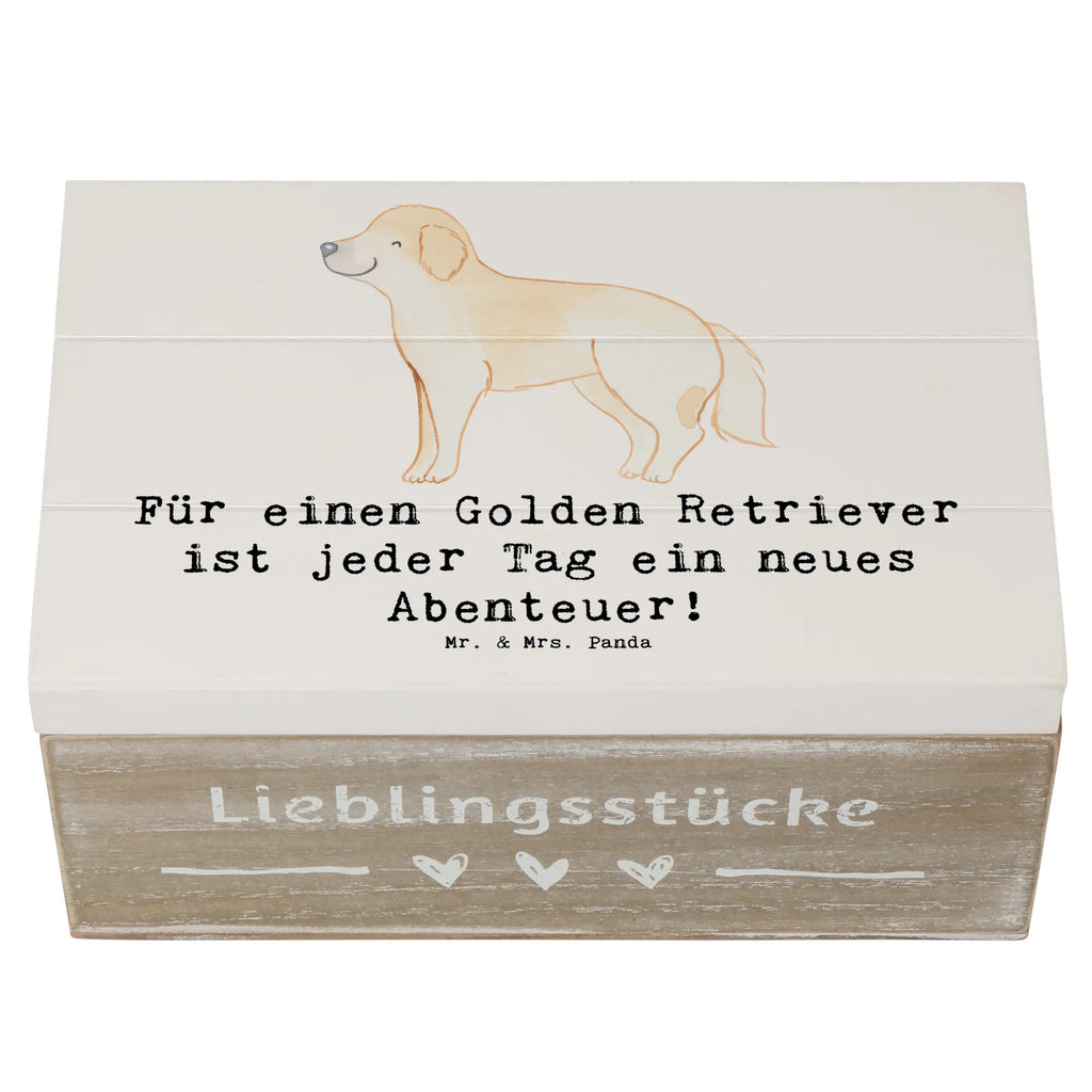 Holzkiste Golden Retriever Abenteuer Kiste, Geschenkdose, Schatzkiste, Geschenkbox, XXL, Dekokiste, Schatulle, Erinnerungskiste, Aufbewahrungsbox, Truhe, Holzkiste, Erinnerungsbox, Hund, Hunderasse, Rassehund, Hundebesitzer, Geschenk, Tierfreund, Schenken, Welpe