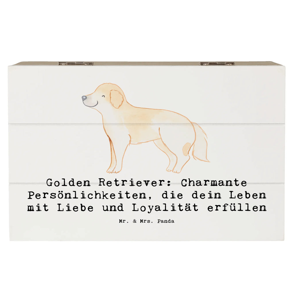 Holzkiste Golden Retriever Charme Schatulle, Erinnerungskiste, Erinnerungsbox, Dekokiste, Kiste, Aufbewahrungsbox, Geschenkbox, Schatzkiste, XXL, Geschenkdose, Truhe, Holzkiste, Hund, Hunderasse, Rassehund, Hundebesitzer, Geschenk, Tierfreund, Schenken, Welpe