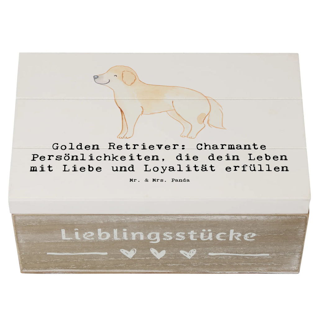 Holzkiste Golden Retriever Charme Schatulle, Erinnerungskiste, Erinnerungsbox, Dekokiste, Kiste, Aufbewahrungsbox, Geschenkbox, Schatzkiste, XXL, Geschenkdose, Truhe, Holzkiste, Hund, Hunderasse, Rassehund, Hundebesitzer, Geschenk, Tierfreund, Schenken, Welpe