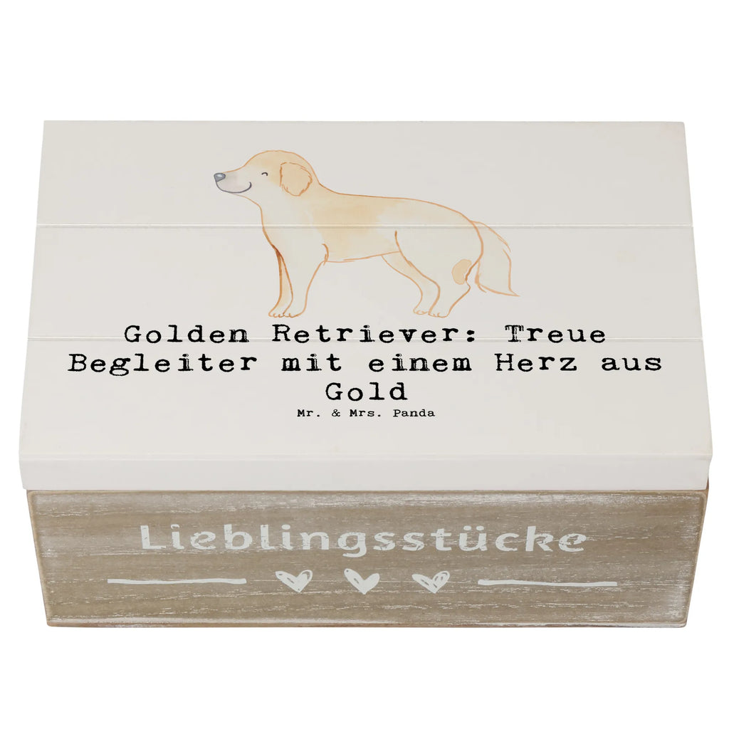 Holzkiste Golden Retriever Freund Dekokiste, Truhe, Erinnerungsbox, Geschenkbox, Geschenkdose, XXL, Erinnerungskiste, Schatzkiste, Holzkiste, Schatulle, Aufbewahrungsbox, Kiste, Hund, Hunderasse, Rassehund, Hundebesitzer, Geschenk, Tierfreund, Schenken, Welpe