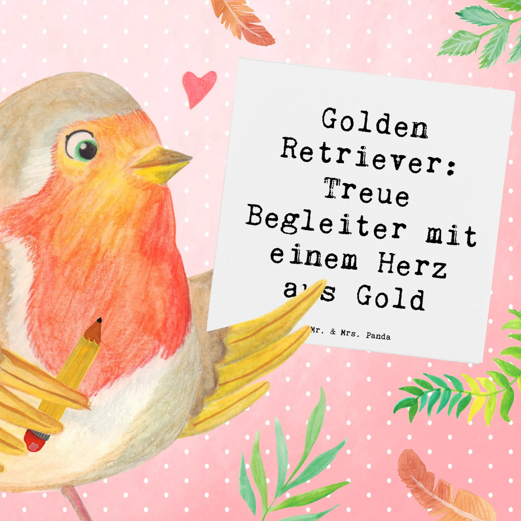 Deluxe Karte Spruch Golden Retriever Freund Hochwertige Klappkarte, Karte, Einladungskarte, Hochzeitskarte, Grußkarte, Glückwunschkarte, Geburtstagskarte, Klappkarte, Hochwertige Grußkarte, Hund, Hunderasse, Rassehund, Hundebesitzer, Geschenk, Tierfreund, Schenken, Welpe