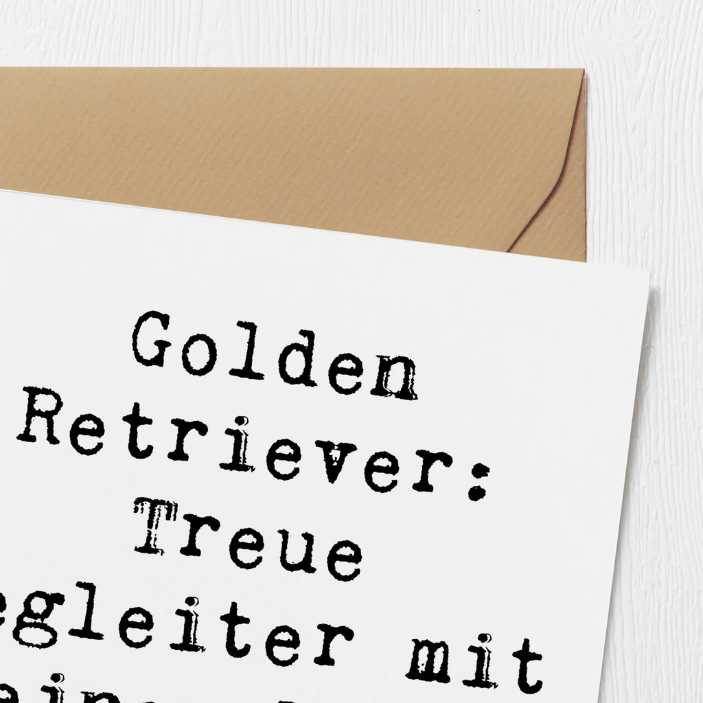 Deluxe Karte Spruch Golden Retriever Freund Hochwertige Klappkarte, Karte, Einladungskarte, Hochzeitskarte, Grußkarte, Glückwunschkarte, Geburtstagskarte, Klappkarte, Hochwertige Grußkarte, Hund, Hunderasse, Rassehund, Hundebesitzer, Geschenk, Tierfreund, Schenken, Welpe