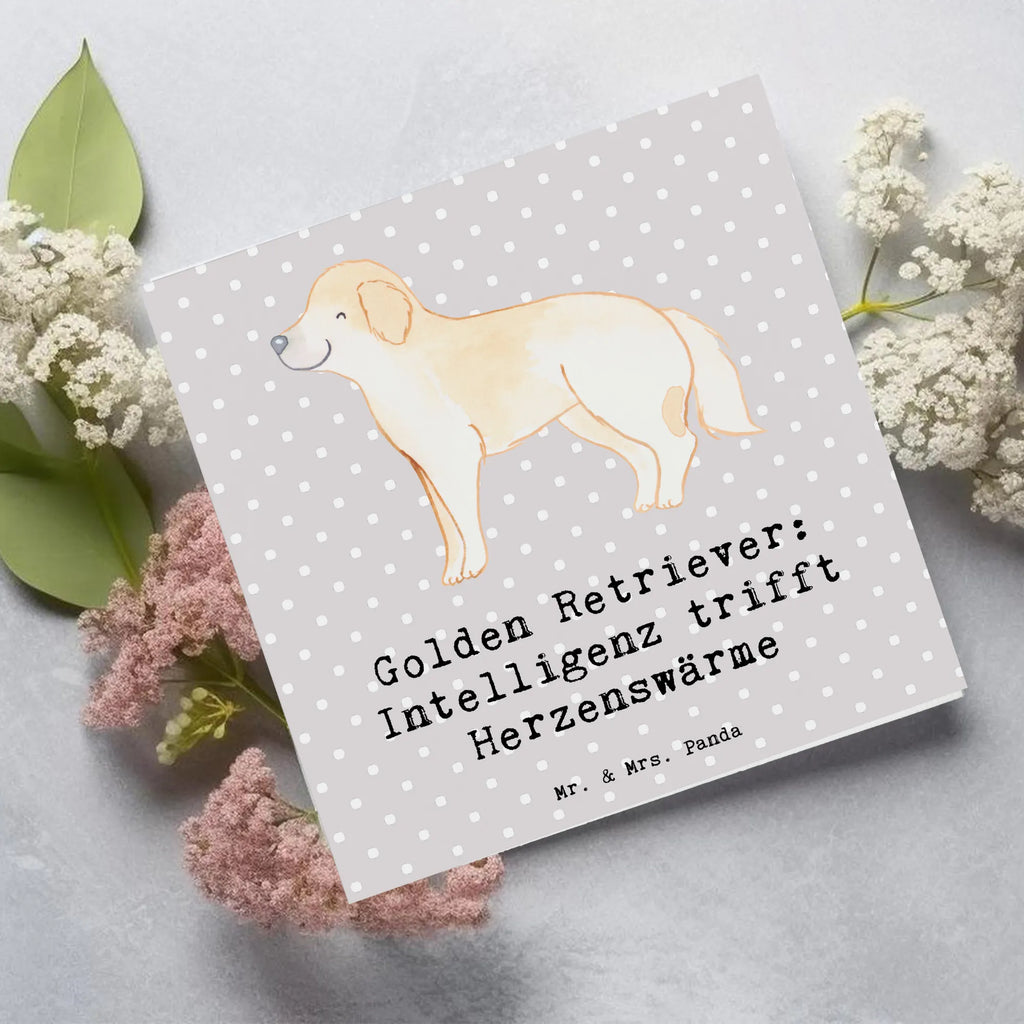 Deluxe Karte Golden Retriever Liebe Hochwertige Grußkarte, Karte, Geburtstagskarte, Hochwertige Klappkarte, Grußkarte, Klappkarte, Hochzeitskarte, Einladungskarte, Glückwunschkarte, Hund, Hunderasse, Rassehund, Hundebesitzer, Geschenk, Tierfreund, Schenken, Welpe