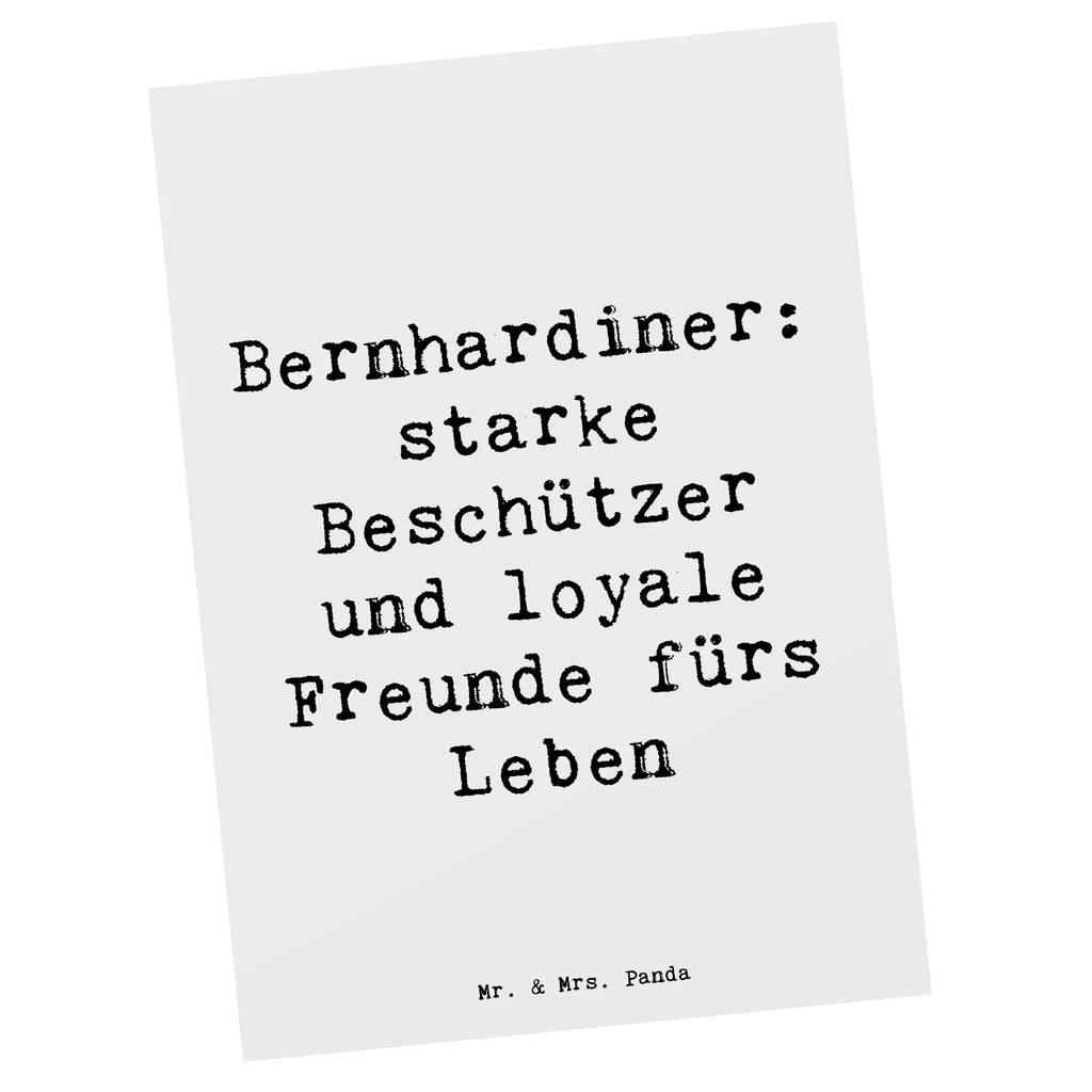 Postcard Saying Bernhardiner: starke Beschützer und loyale Freunde fürs Leben Karte, Dankeskarte, Geburtstagskarte, Postkarte, Ansichtskarten, Grußkarte, Einladung, Einladung Geburtstag, Geschenkkarte, Ansichtskarte, Einladungskarte, Einladungskarten Geburtstag, Hund, Hunderasse, Rassehund, Hundebesitzer, Geschenk, Tierfreund, Schenken, Welpe