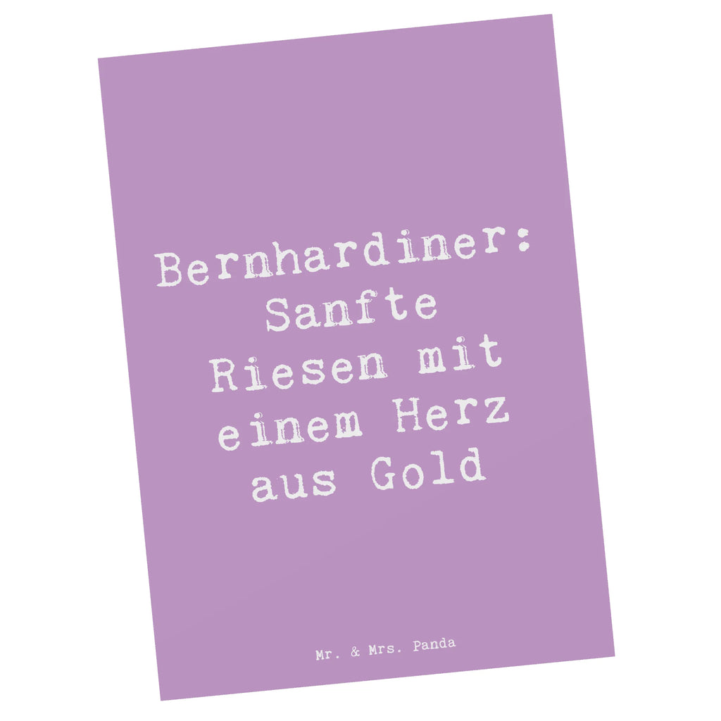 Postcard Saying Bernhardiner: Sanfte Riesen mit einem Herz aus Gold Dankeskarte, Geburtstagskarte, Ansichtskarten, Karte, Ansichtskarte, Geschenkkarte, Einladung Geburtstag, Einladungskarten Geburtstag, Grußkarte, Postkarte, Einladungskarte, Einladung, Hund, Hunderasse, Rassehund, Hundebesitzer, Geschenk, Tierfreund, Schenken, Welpe