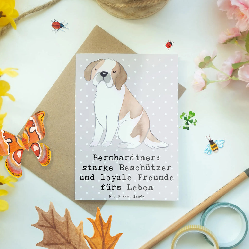 Greetings card Bernhardiner: starke Beschützer und loyale Freunde fürs Leben Klappkarte, Geburtstagskarte, Hochzeitskarte, Glückwunschkarte, Karte, Einladungskarte, Grußkarte, Ansichtskarten, Hund, Hunderasse, Rassehund, Hundebesitzer, Geschenk, Tierfreund, Schenken, Welpe