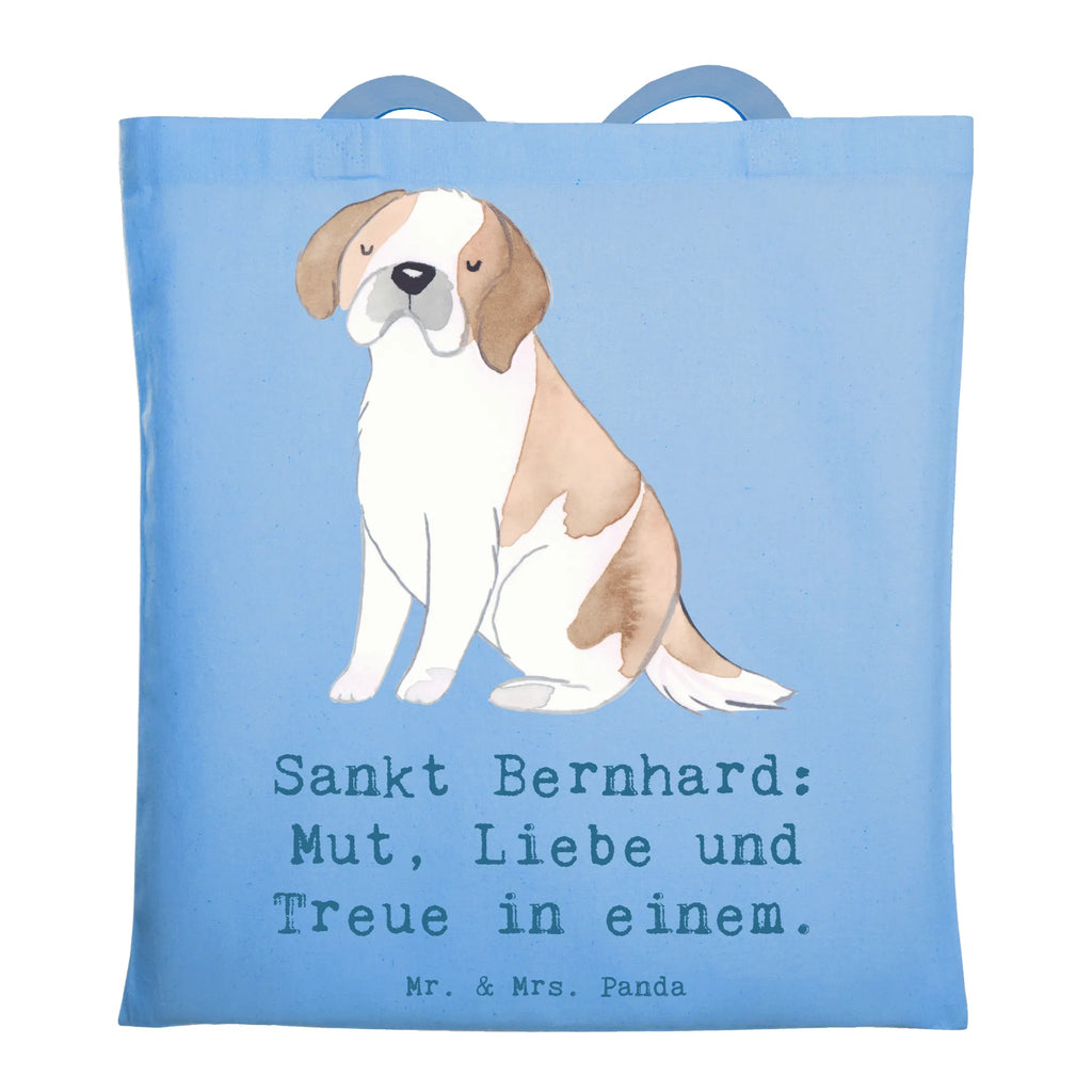 Tote bag Sankt Bernhard: Mut, Liebe und Treue in einem. Shopper, Einkaufstüte, Tasche, Umhängetasche, Badetasche, Jutetasche, Einkaufstasche, Tragetasche, Stofftasche, Beuteltasche, Stoffbeutel, Schultertasche, Strandtasche, Laptoptasche, Jutebeutel, Beutel, Hund, Hunderasse, Rassehund, Hundebesitzer, Geschenk, Tierfreund, Schenken, Welpe