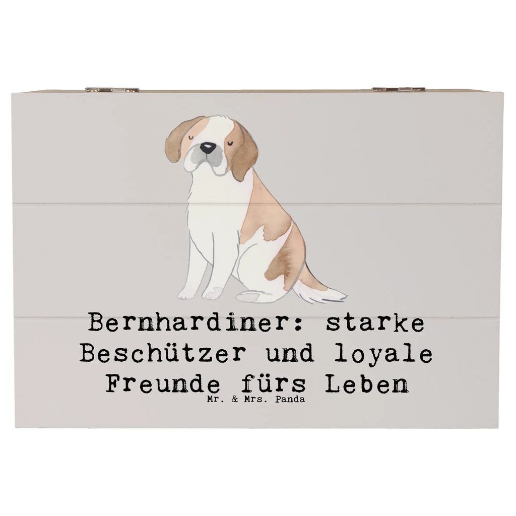 Holzkiste Bernhardiner Treue Erinnerungsbox, Kiste, Dekokiste, Geschenkdose, Truhe, Geschenkbox, Aufbewahrungsbox, Holzkiste, XXL, Schatzkiste, Erinnerungskiste, Schatulle, Hund, Hunderasse, Rassehund, Hundebesitzer, Geschenk, Tierfreund, Schenken, Welpe
