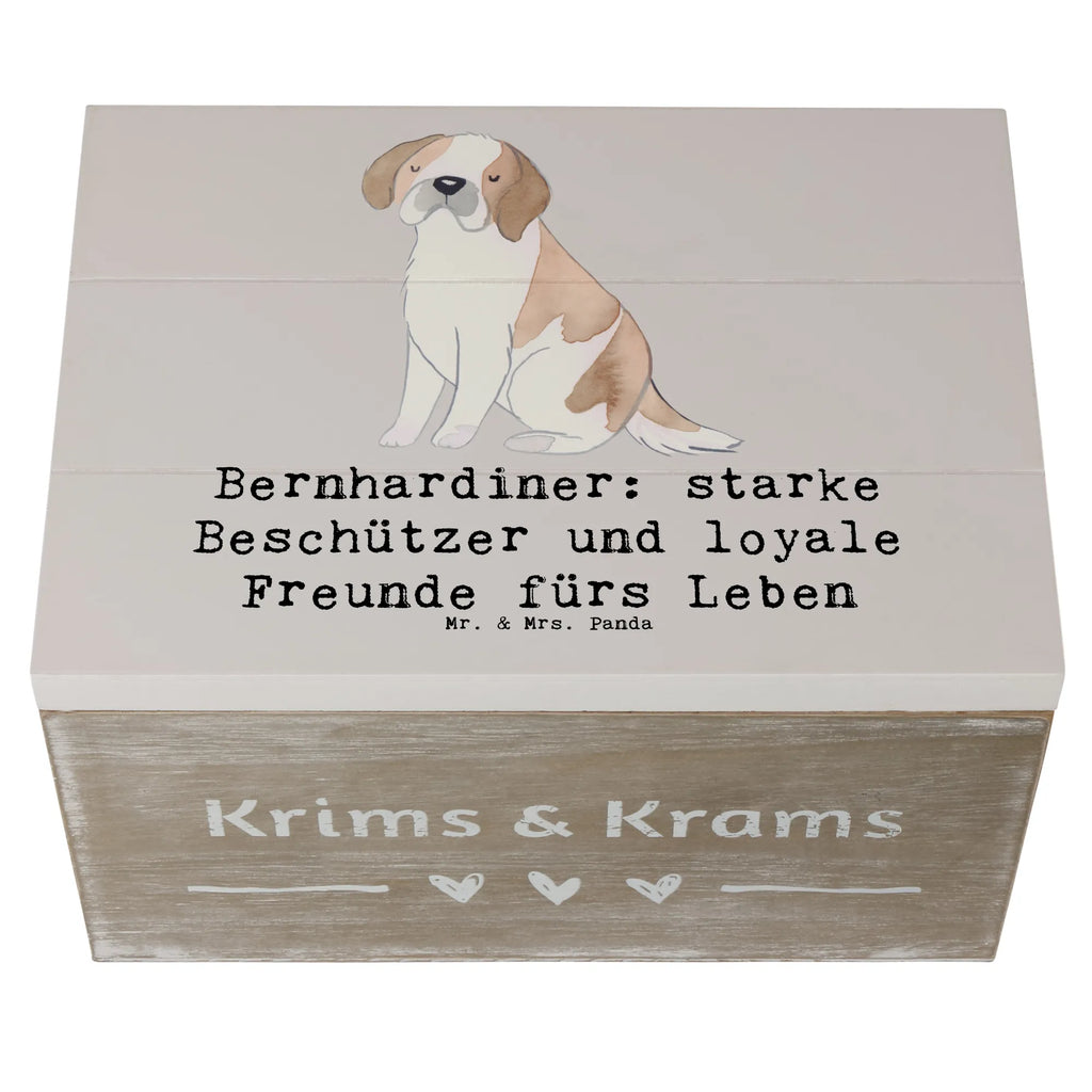 Holzkiste Bernhardiner Treue Erinnerungsbox, Kiste, Dekokiste, Geschenkdose, Truhe, Geschenkbox, Aufbewahrungsbox, Holzkiste, XXL, Schatzkiste, Erinnerungskiste, Schatulle, Hund, Hunderasse, Rassehund, Hundebesitzer, Geschenk, Tierfreund, Schenken, Welpe