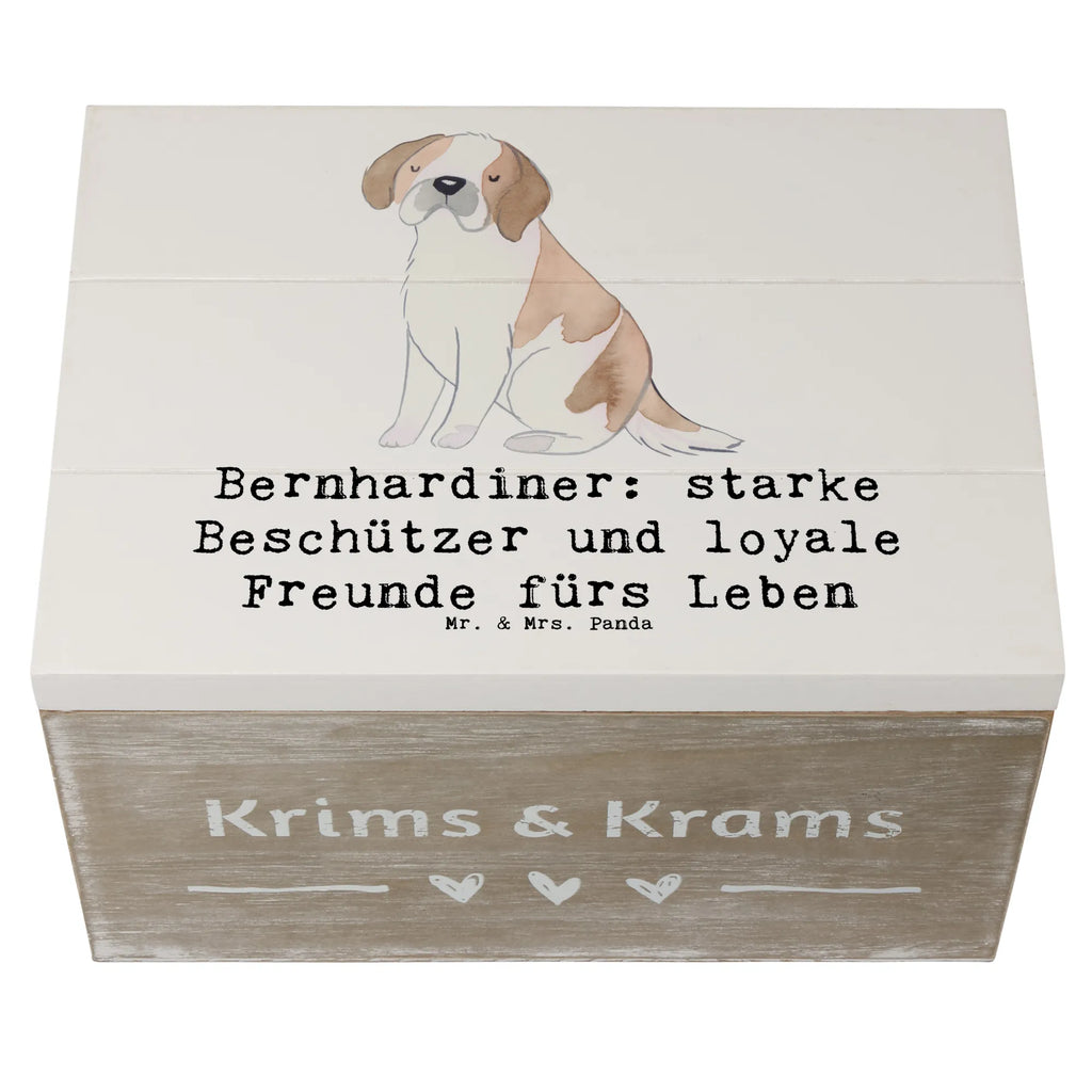 Holzkiste Bernhardiner Treue Erinnerungsbox, Kiste, Dekokiste, Geschenkdose, Truhe, Geschenkbox, Aufbewahrungsbox, Holzkiste, XXL, Schatzkiste, Erinnerungskiste, Schatulle, Hund, Hunderasse, Rassehund, Hundebesitzer, Geschenk, Tierfreund, Schenken, Welpe