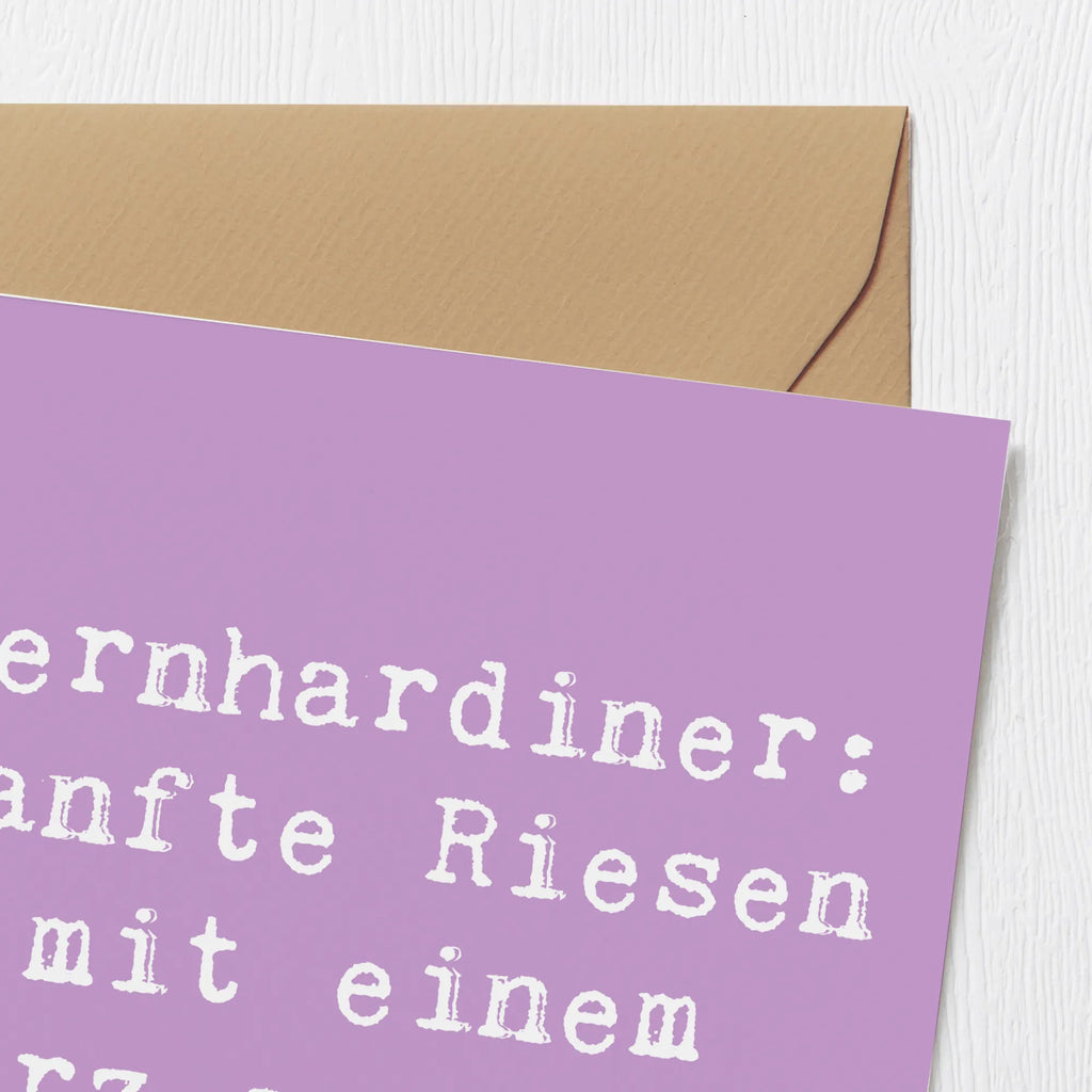 Deluxe Karte Spruch Bernhardiner Herz Glückwunschkarte, Geburtstagskarte, Karte, Grußkarte, Hochzeitskarte, Hochwertige Grußkarte, Klappkarte, Hochwertige Klappkarte, Einladungskarte, Hund, Hunderasse, Rassehund, Hundebesitzer, Geschenk, Tierfreund, Schenken, Welpe