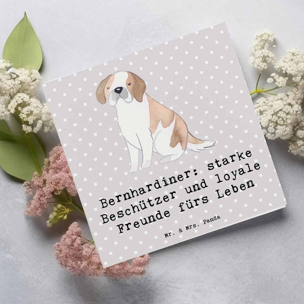 Deluxe Card Bernhardiner: starke Beschützer und loyale Freunde fürs Leben Geburtstagskarte, Hochzeitskarte, Karte, Hochwertige Grußkarte, Klappkarte, Einladungskarte, Hochwertige Klappkarte, Grußkarte, Glückwunschkarte, Hund, Hunderasse, Rassehund, Hundebesitzer, Geschenk, Tierfreund, Schenken, Welpe