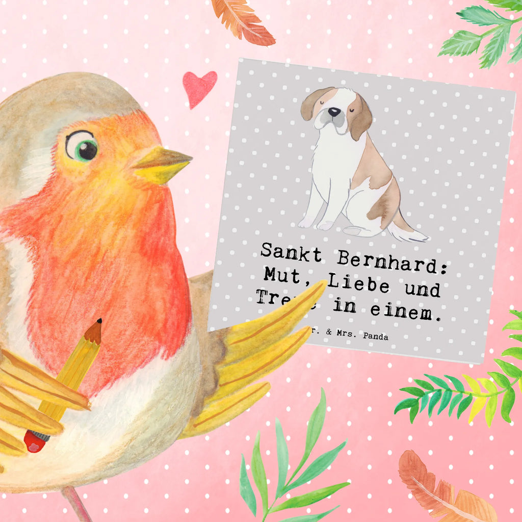 Deluxe Card Sankt Bernhard: Mut, Liebe und Treue in einem. Glückwunschkarte, Hochwertige Grußkarte, Einladungskarte, Hochwertige Klappkarte, Klappkarte, Karte, Grußkarte, Geburtstagskarte, Hochzeitskarte, Hund, Hunderasse, Rassehund, Hundebesitzer, Geschenk, Tierfreund, Schenken, Welpe