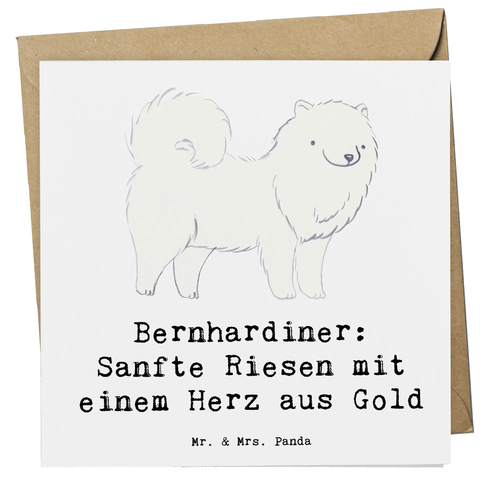 Deluxe Card Bernhardiner: Sanfte Riesen mit einem Herz aus Gold Klappkarte, Hochwertige Grußkarte, Karte, Geburtstagskarte, Einladungskarte, Hochwertige Klappkarte, Glückwunschkarte, Grußkarte, Hochzeitskarte, Hund, Hunderasse, Rassehund, Hundebesitzer, Geschenk, Tierfreund, Schenken, Welpe