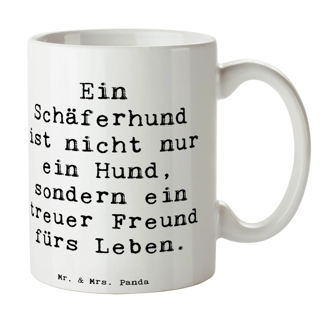 Tasse Spruch Schäferhund Freund Keramiktasse, Tasse mit Motiven, Tasse mit Zitaten, Teetasse, Tasse, Porzellantasse, Bürotasse, Geschenktasse, Kaffeetasse, Hund, Hunderasse, Rassehund, Hundebesitzer, Geschenk, Tierfreund, Schenken, Welpe