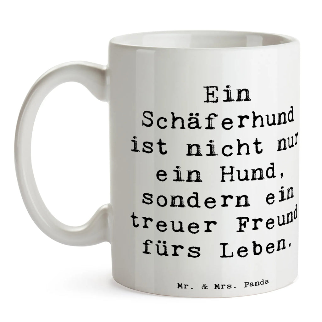 Tasse Spruch Schäferhund Freund Keramiktasse, Tasse mit Motiven, Tasse mit Zitaten, Teetasse, Tasse, Porzellantasse, Bürotasse, Geschenktasse, Kaffeetasse, Hund, Hunderasse, Rassehund, Hundebesitzer, Geschenk, Tierfreund, Schenken, Welpe
