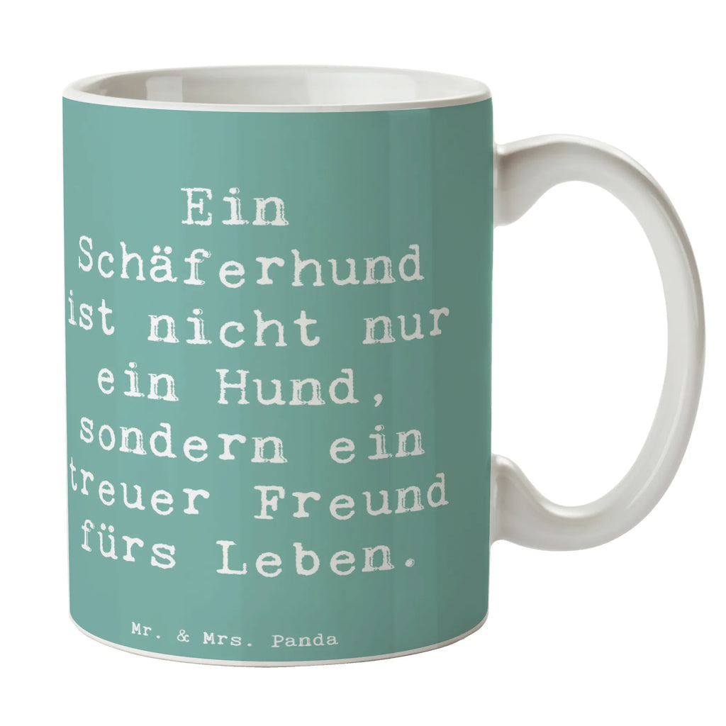 Tasse Spruch Schäferhund Freund Keramiktasse, Tasse mit Motiven, Tasse mit Zitaten, Teetasse, Tasse, Porzellantasse, Bürotasse, Geschenktasse, Kaffeetasse, Hund, Hunderasse, Rassehund, Hundebesitzer, Geschenk, Tierfreund, Schenken, Welpe