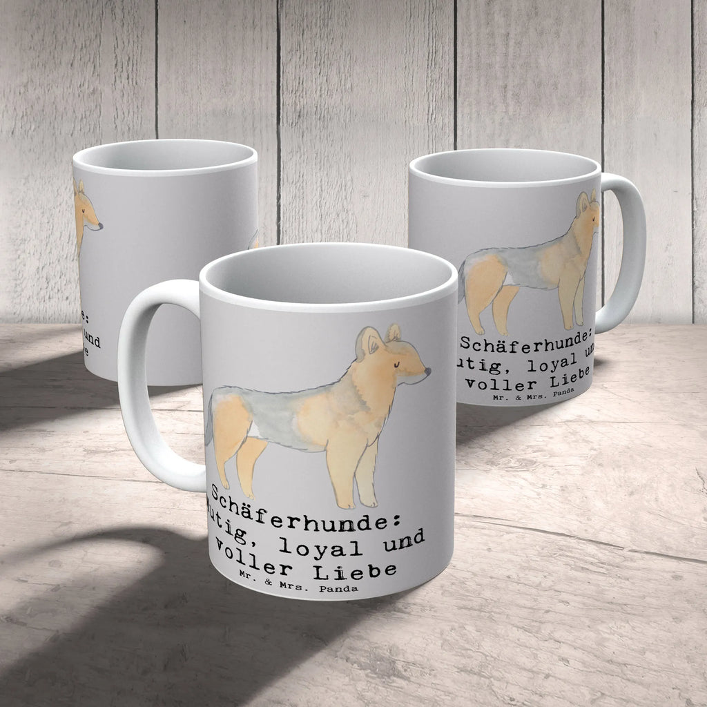 Mug Schäferhunde: Mutig, loyal und voller Liebe Keramiktasse, Kaffeetasse, Tasse mit Motiven, Tasse mit Zitaten, Teetasse, Tasse, Geschenktasse, Porzellantasse, Bürotasse, Hund, Hunderasse, Rassehund, Hundebesitzer, Geschenk, Tierfreund, Schenken, Welpe
