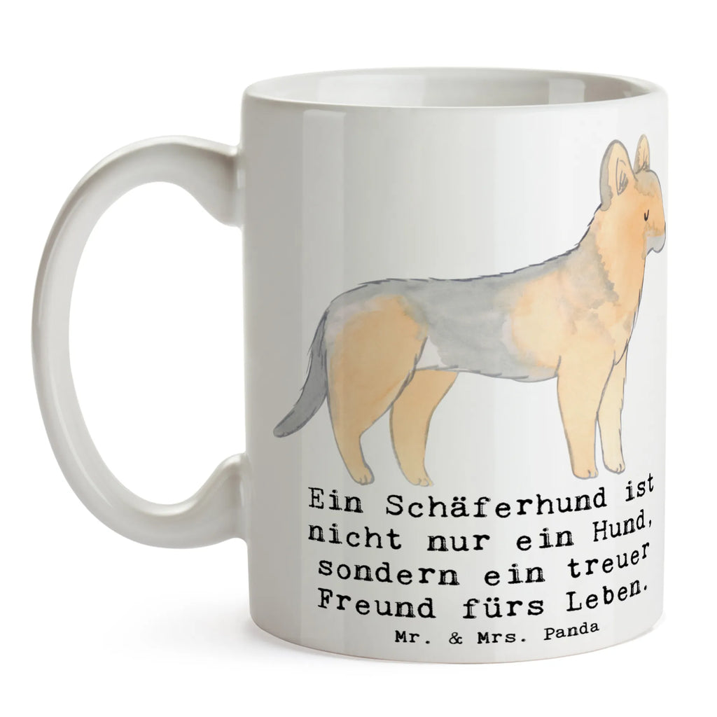 Tasse Schäferhund Freund Geschenktasse, Tasse mit Motiven, Keramiktasse, Teetasse, Porzellantasse, Bürotasse, Tasse mit Zitaten, Kaffeetasse, Tasse, Hund, Hunderasse, Rassehund, Hundebesitzer, Geschenk, Tierfreund, Schenken, Welpe