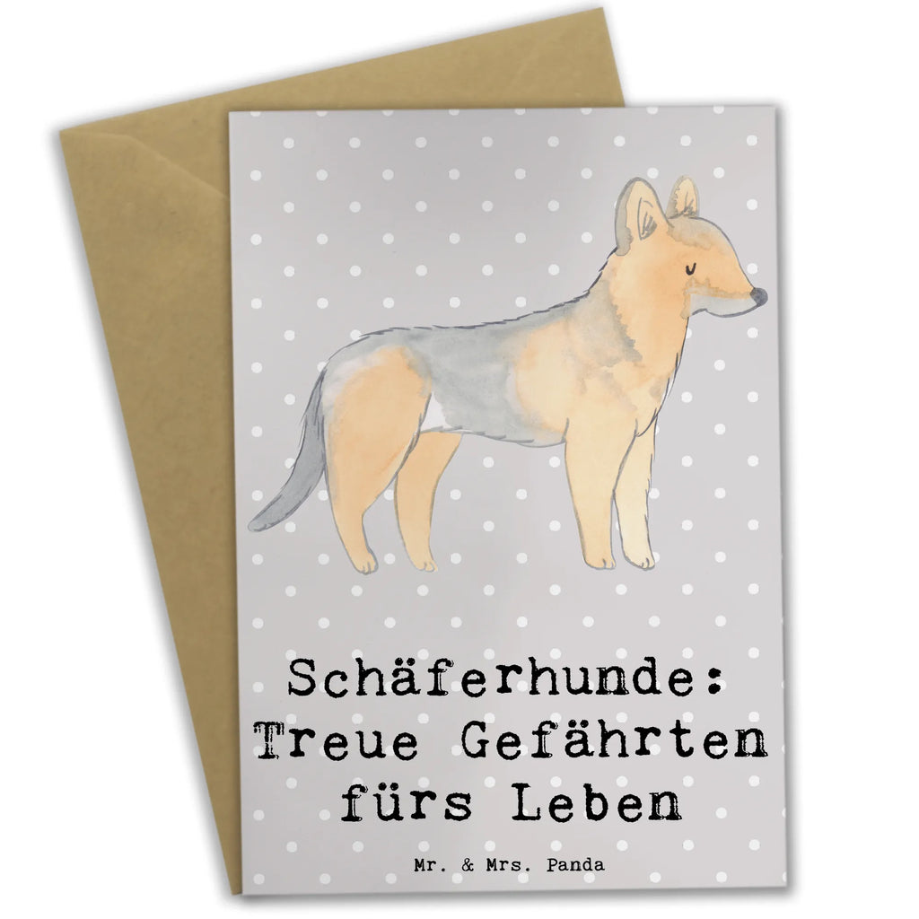 Greetings card Schäferhunde: Treue Gefährten fürs Leben Einladungskarte, Grußkarte, Hochzeitskarte, Karte, Ansichtskarten, Geburtstagskarte, Klappkarte, Glückwunschkarte, Hund, Hunderasse, Rassehund, Hundebesitzer, Geschenk, Tierfreund, Schenken, Welpe