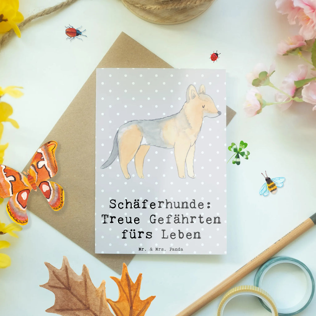 Greetings card Schäferhunde: Treue Gefährten fürs Leben Einladungskarte, Grußkarte, Hochzeitskarte, Karte, Ansichtskarten, Geburtstagskarte, Klappkarte, Glückwunschkarte, Hund, Hunderasse, Rassehund, Hundebesitzer, Geschenk, Tierfreund, Schenken, Welpe