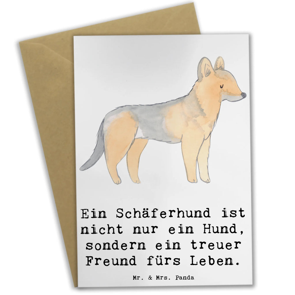 Greetings card Ein Schäferhund ist nicht nur ein Hund, sondern ein treuer Freund fürs Leben. Karte, Grußkarte, Geburtstagskarte, Einladungskarte, Klappkarte, Ansichtskarten, Hochzeitskarte, Glückwunschkarte, Hund, Hunderasse, Rassehund, Hundebesitzer, Geschenk, Tierfreund, Schenken, Welpe