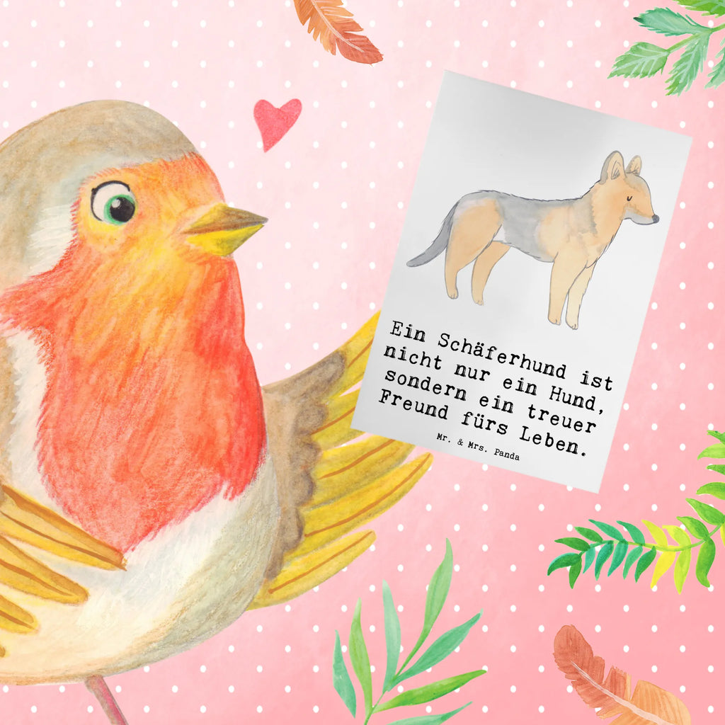 Greetings card Ein Schäferhund ist nicht nur ein Hund, sondern ein treuer Freund fürs Leben. Karte, Grußkarte, Geburtstagskarte, Einladungskarte, Klappkarte, Ansichtskarten, Hochzeitskarte, Glückwunschkarte, Hund, Hunderasse, Rassehund, Hundebesitzer, Geschenk, Tierfreund, Schenken, Welpe