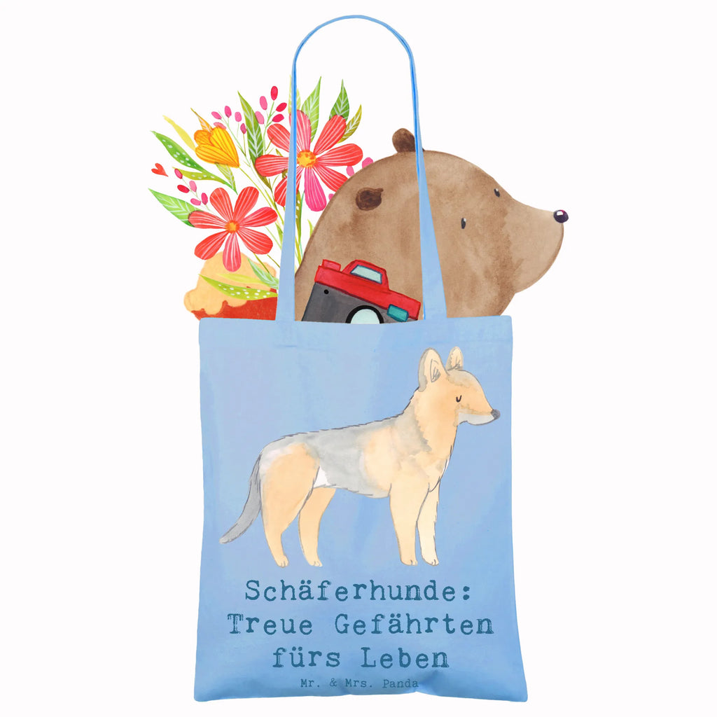 Tragetasche Schäferhund Gefährten Stoffbeutel, Strandtasche, Tragetasche, Jutebeutel, Jutetasche, Schultertasche, Tasche, Laptoptasche, Stofftasche, Shopper, Umhängetasche, Einkaufstüte, Beutel, Badetasche, Beuteltasche, Einkaufstasche, Hund, Hunderasse, Rassehund, Hundebesitzer, Geschenk, Tierfreund, Schenken, Welpe