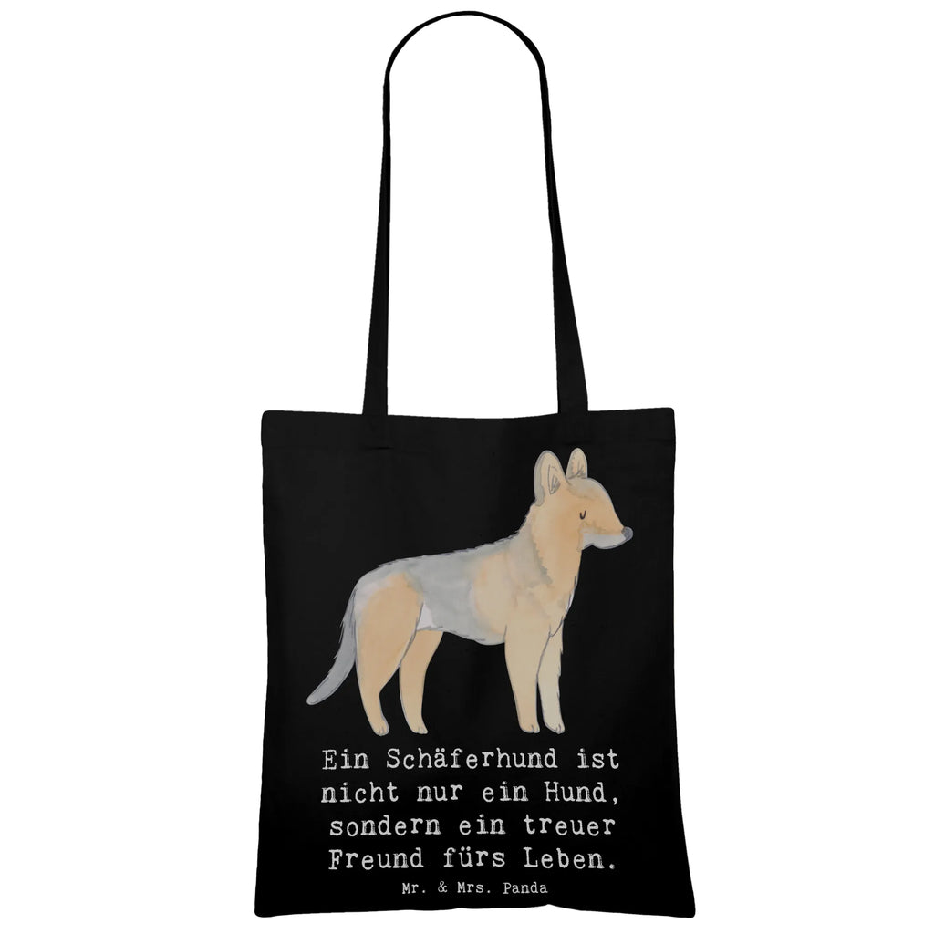Tote bag Ein Schäferhund ist nicht nur ein Hund, sondern ein treuer Freund fürs Leben. Tasche, Jutebeutel, Einkaufstüte, Tragetasche, Stoffbeutel, Einkaufstasche, Badetasche, Beuteltasche, Schultertasche, Jutetasche, Stofftasche, Laptoptasche, Strandtasche, Umhängetasche, Shopper, Beutel, Hund, Hunderasse, Rassehund, Hundebesitzer, Geschenk, Tierfreund, Schenken, Welpe
